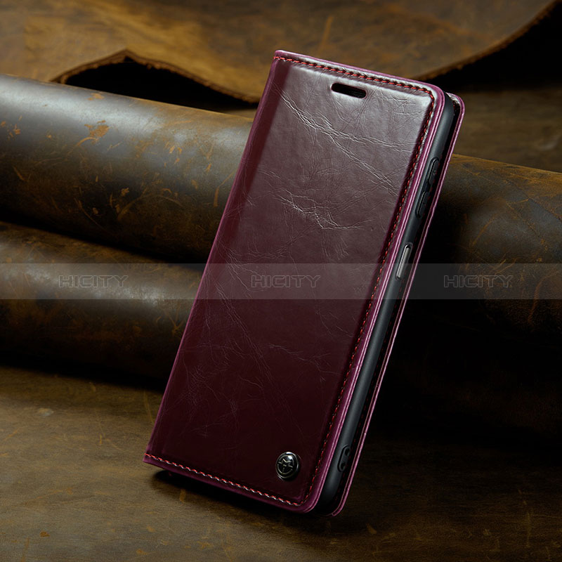 Custodia Portafoglio In Pelle Cover con Supporto C04S per Xiaomi Redmi Note 12 4G Rosso Rosa