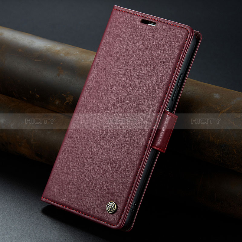 Custodia Portafoglio In Pelle Cover con Supporto C04S per Xiaomi Redmi Note 13 5G Rosso