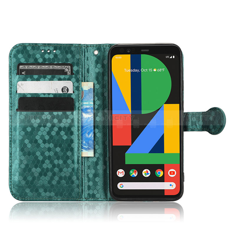 Custodia Portafoglio In Pelle Cover con Supporto C04X per Google Pixel 4 XL