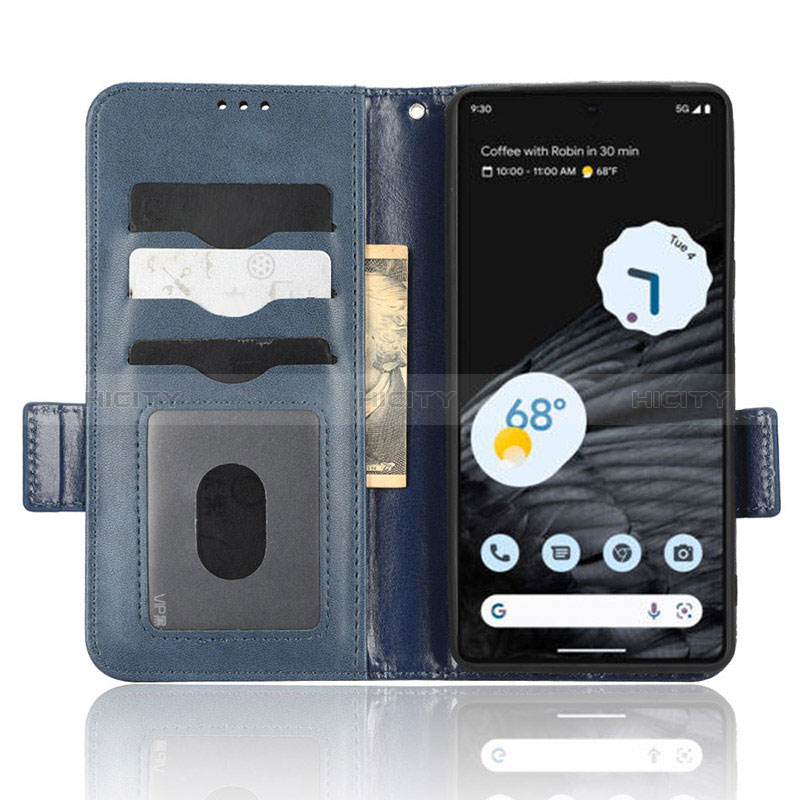 Custodia Portafoglio In Pelle Cover con Supporto C04X per Google Pixel 7 Pro 5G