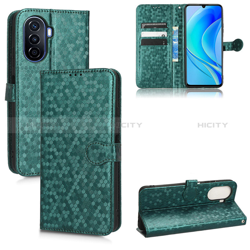 Custodia Portafoglio In Pelle Cover con Supporto C04X per Huawei Enjoy 50