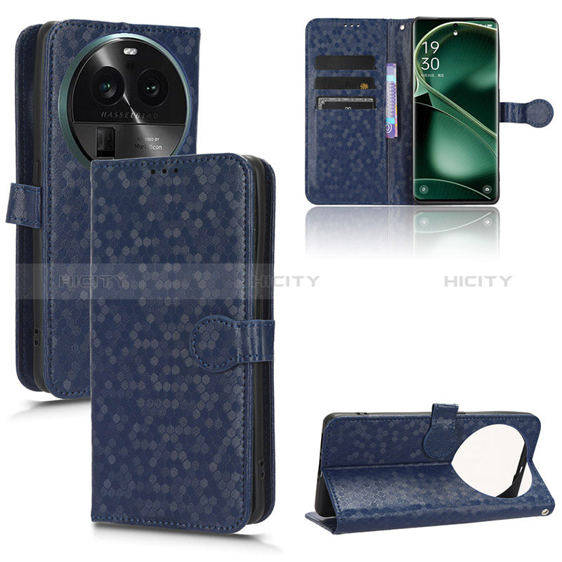 Custodia Portafoglio In Pelle Cover con Supporto C04X per Oppo Find X6 Pro 5G