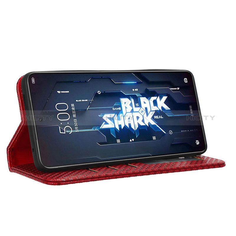 Custodia Portafoglio In Pelle Cover con Supporto C04X per Xiaomi Black Shark 5 5G