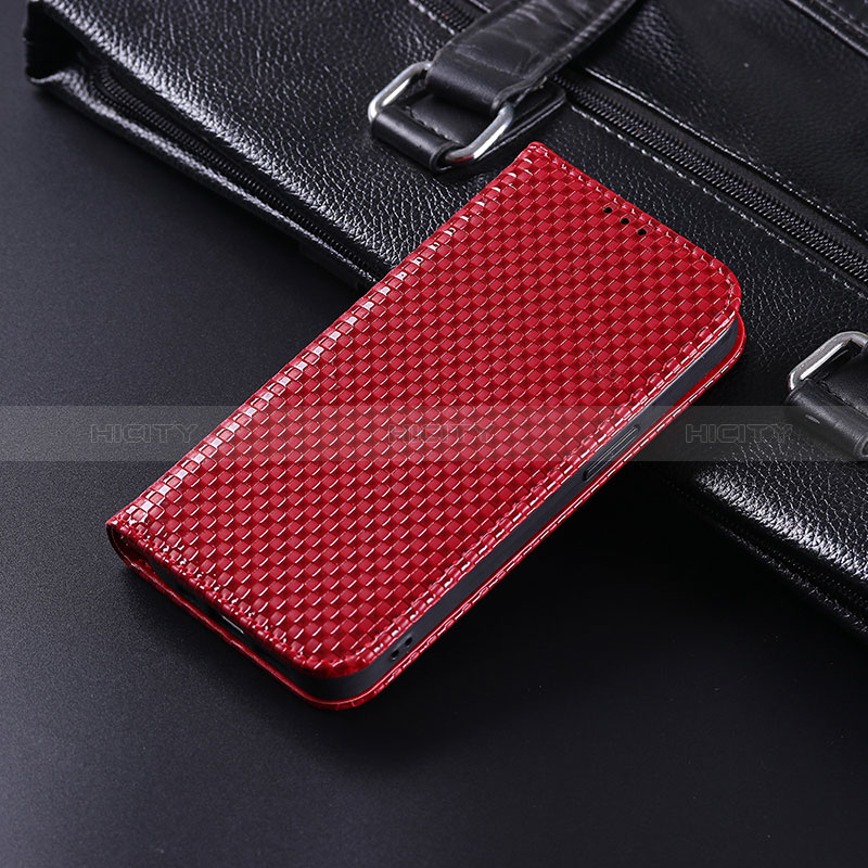 Custodia Portafoglio In Pelle Cover con Supporto C04X per Xiaomi Black Shark 5 Pro 5G Rosso