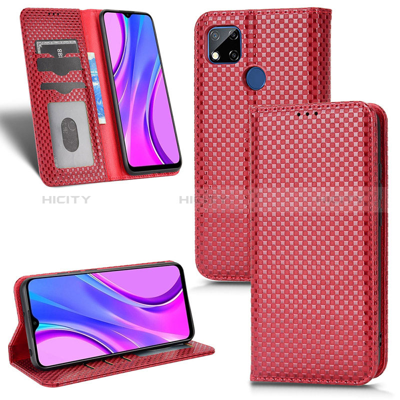 Custodia Portafoglio In Pelle Cover con Supporto C04X per Xiaomi Redmi 9 Activ