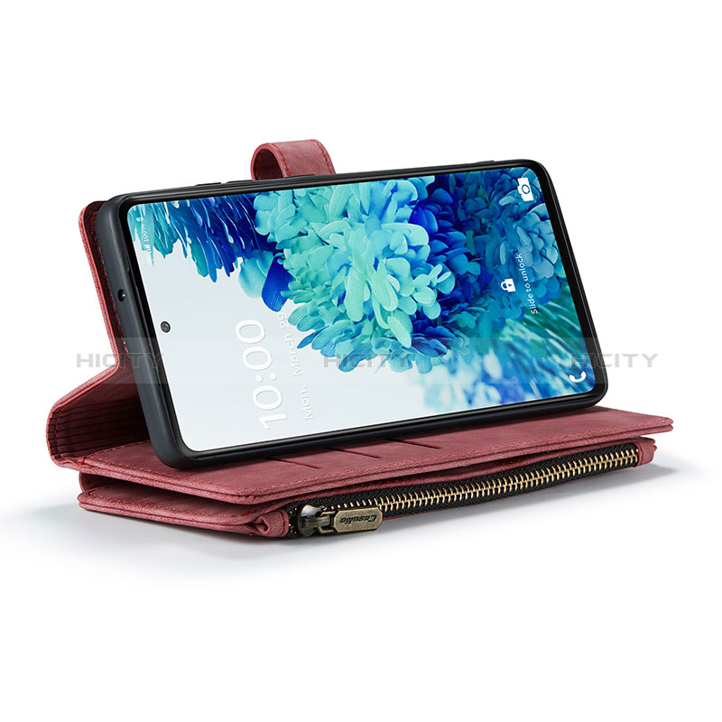 Custodia Portafoglio In Pelle Cover con Supporto C05S per Samsung Galaxy S20 FE 4G