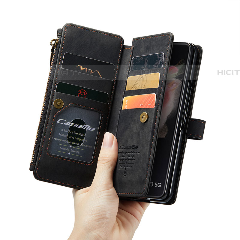 Custodia Portafoglio In Pelle Cover con Supporto C05S per Samsung Galaxy Z Fold4 5G