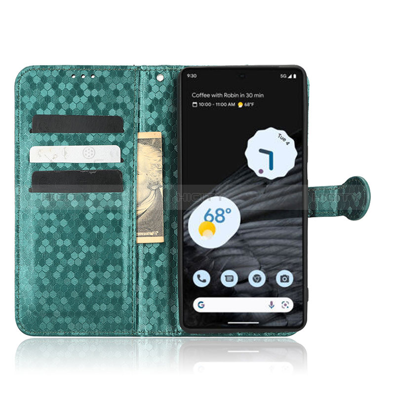 Custodia Portafoglio In Pelle Cover con Supporto C05X per Google Pixel 7 Pro 5G