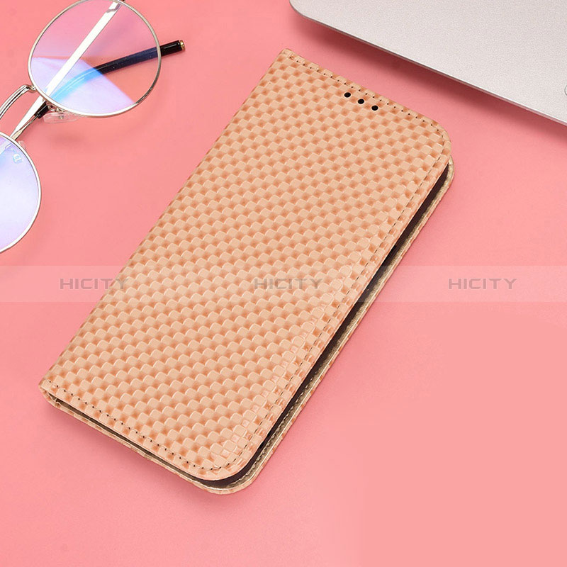 Custodia Portafoglio In Pelle Cover con Supporto C05X per Huawei Honor Magic4 Pro 5G Oro