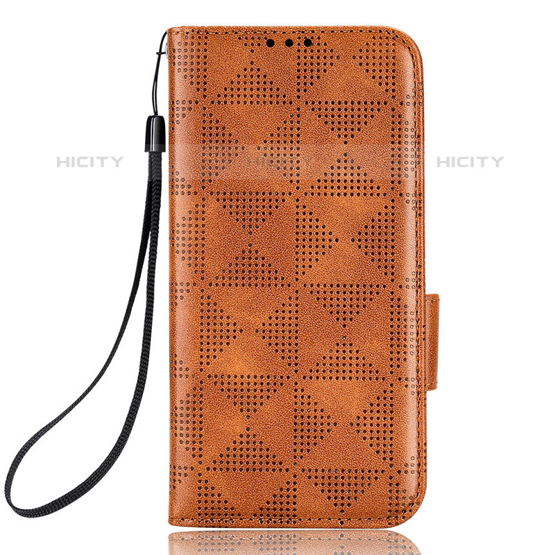 Custodia Portafoglio In Pelle Cover con Supporto C05X per Samsung Galaxy Z Fold5 5G Marrone