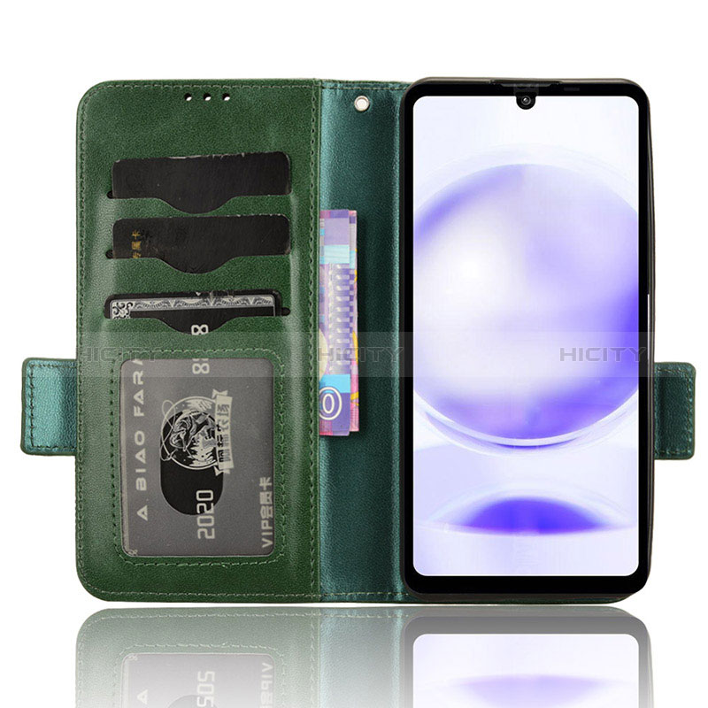 Custodia Portafoglio In Pelle Cover con Supporto C05X per Sharp Aquos Sense8