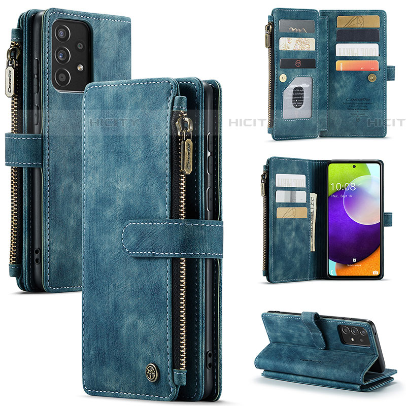 Custodia Portafoglio In Pelle Cover con Supporto C06S per Samsung Galaxy A52 4G