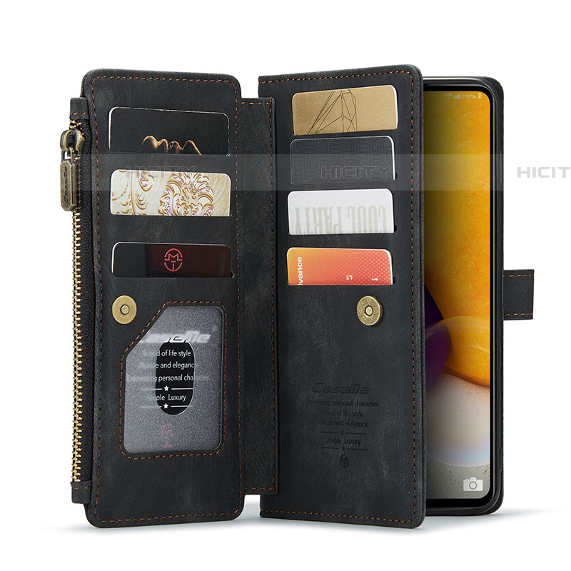 Custodia Portafoglio In Pelle Cover con Supporto C06S per Samsung Galaxy A72 4G
