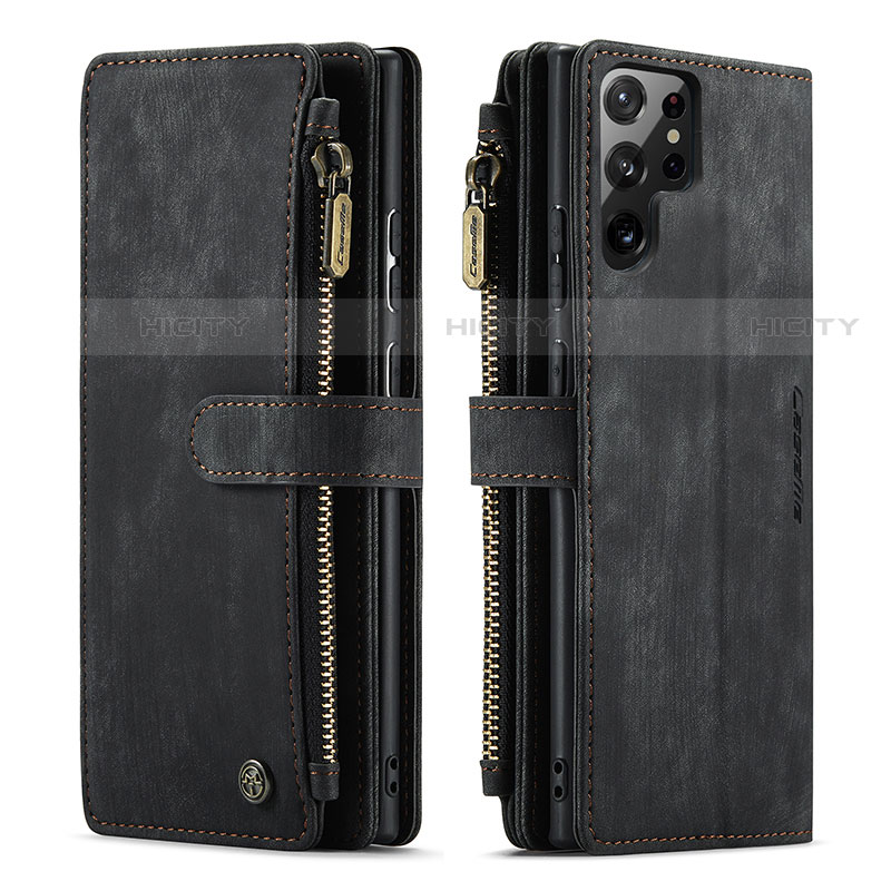 Custodia Portafoglio In Pelle Cover con Supporto C06S per Samsung Galaxy S21 Ultra 5G