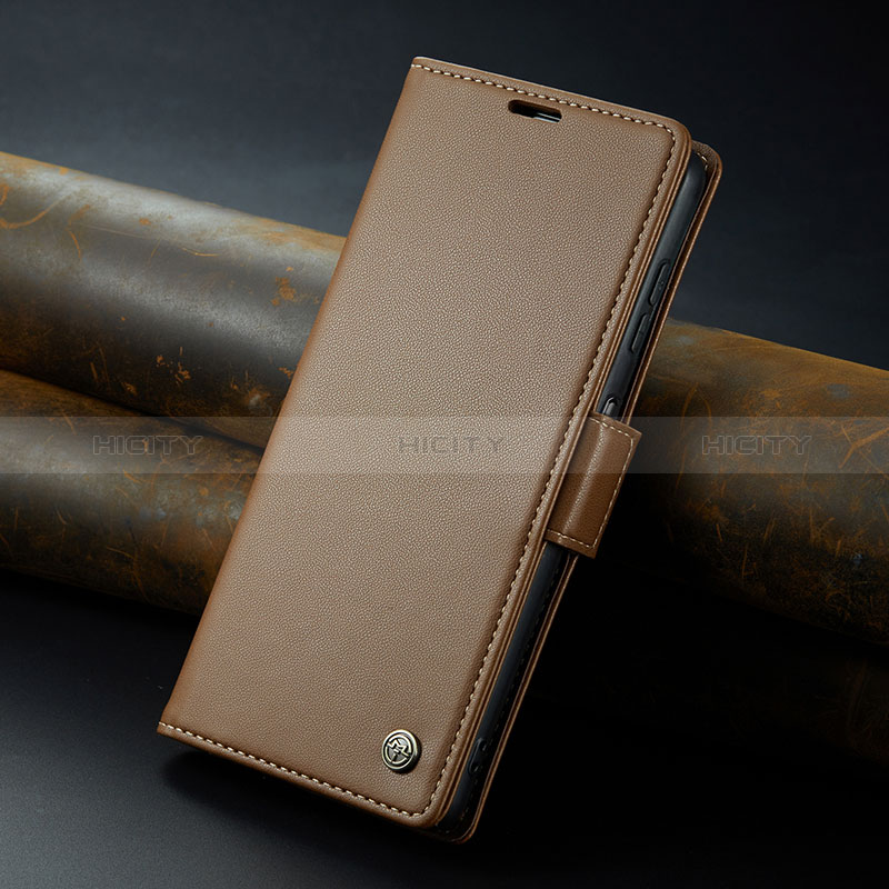 Custodia Portafoglio In Pelle Cover con Supporto C06S per Xiaomi Redmi Note 12 4G Marrone