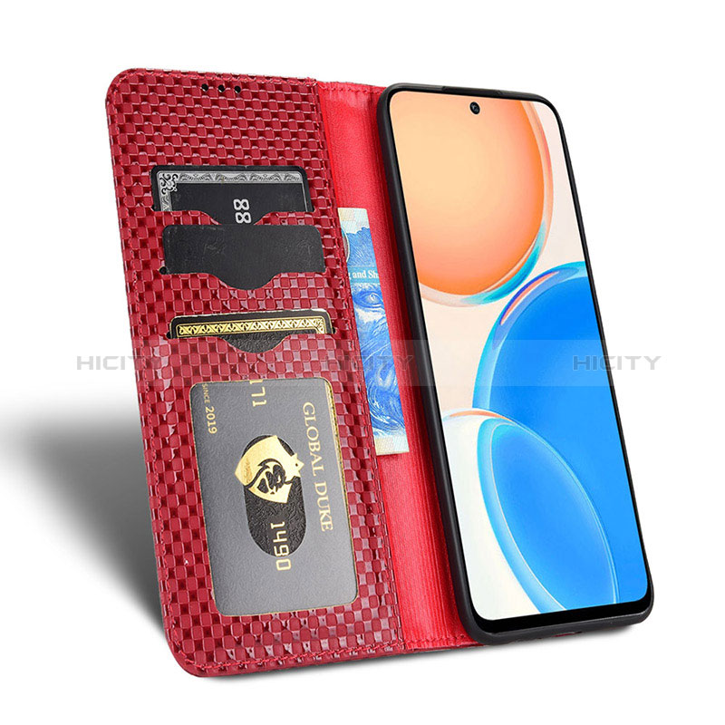 Custodia Portafoglio In Pelle Cover con Supporto C06X per Huawei Honor X8 4G