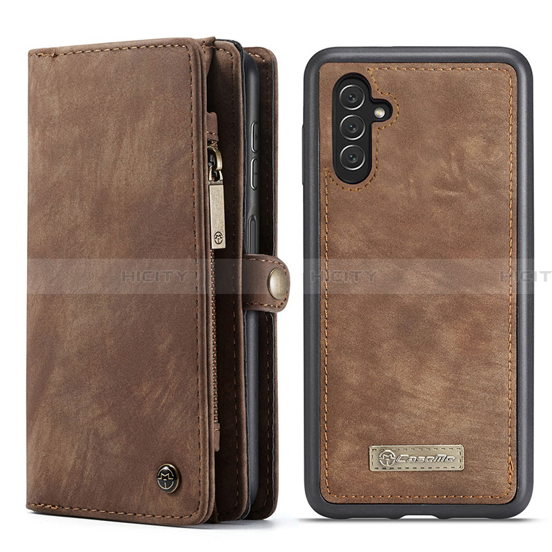 Custodia Portafoglio In Pelle Cover con Supporto C08S per Samsung Galaxy A13 5G Marrone