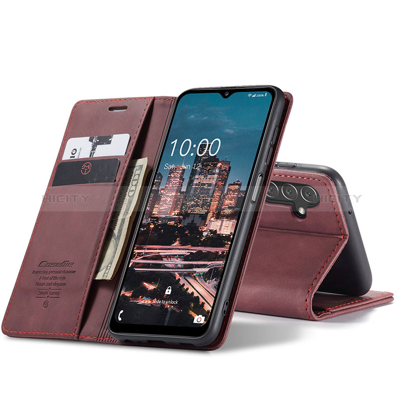 Custodia Portafoglio In Pelle Cover con Supporto C10S per Samsung Galaxy A04s