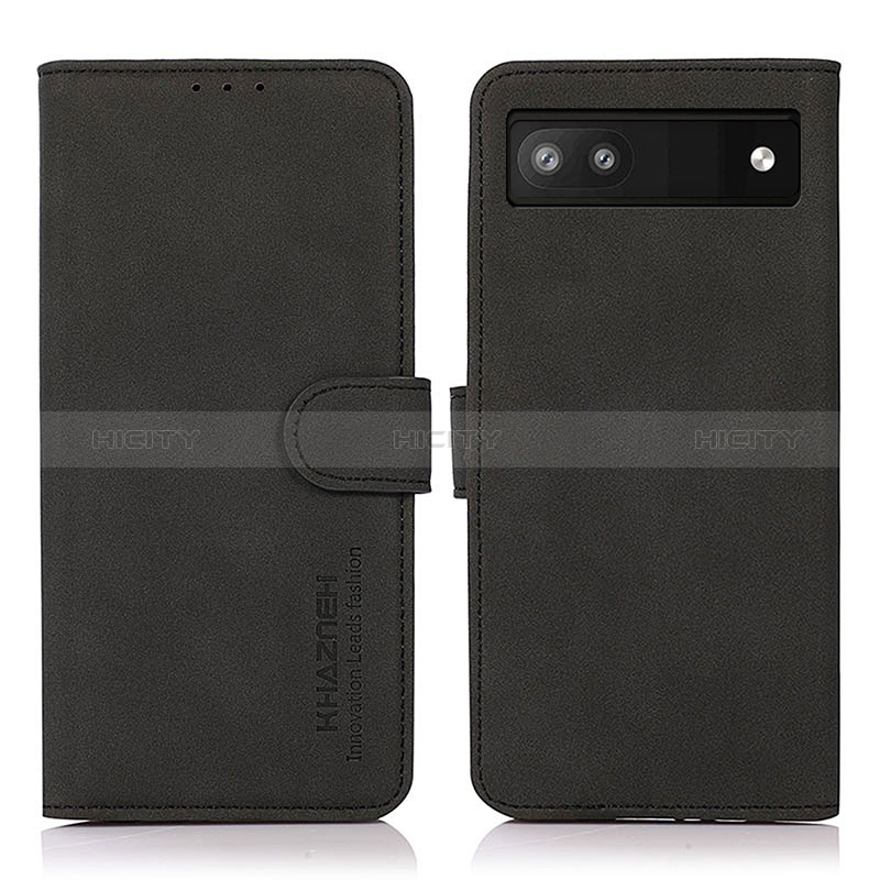 Custodia Portafoglio In Pelle Cover con Supporto D01Y per Google Pixel 7a 5G Nero