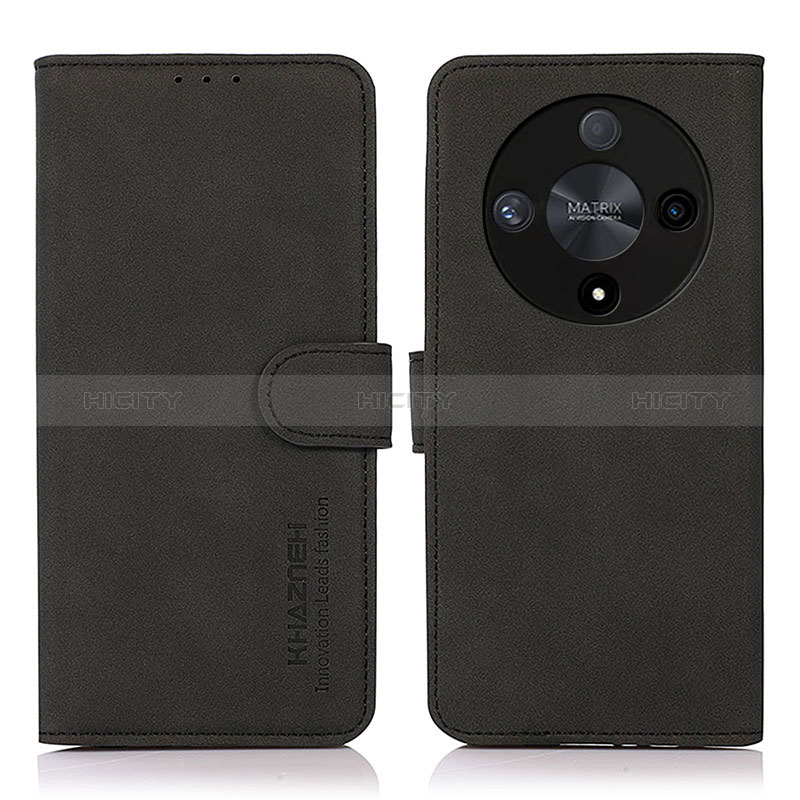 Custodia Portafoglio In Pelle Cover con Supporto D01Y per Huawei Honor X9b 5G Nero