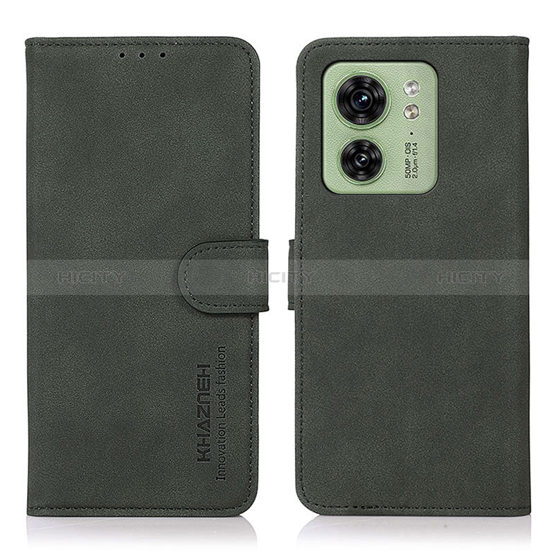 Custodia Portafoglio In Pelle Cover con Supporto D01Y per Motorola Moto Edge 40 5G Verde