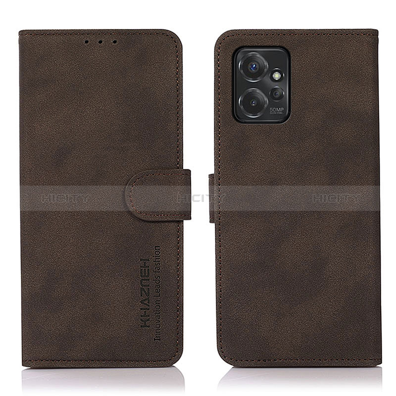 Custodia Portafoglio In Pelle Cover con Supporto D01Y per Motorola Moto G Power 5G (2023) Marrone