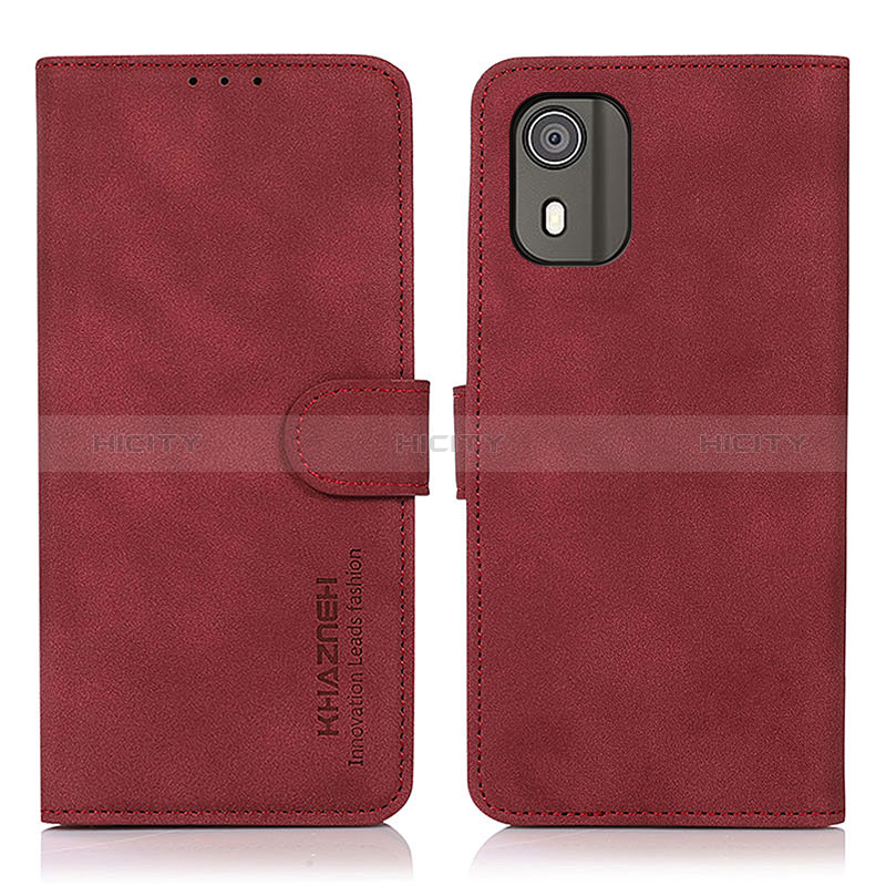 Custodia Portafoglio In Pelle Cover con Supporto D01Y per Nokia C02