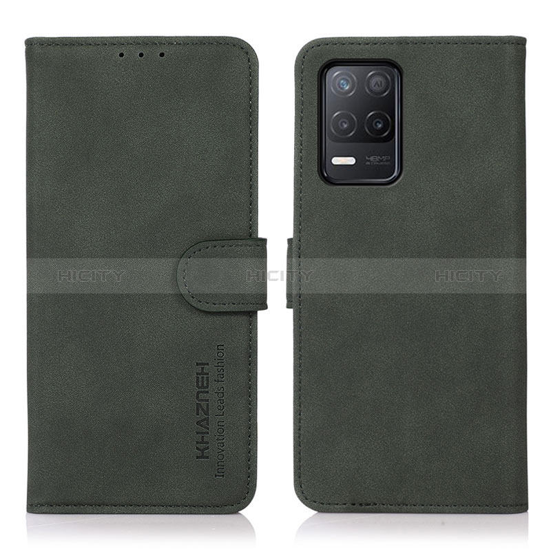 Custodia Portafoglio In Pelle Cover con Supporto D01Y per Realme 8 5G Verde