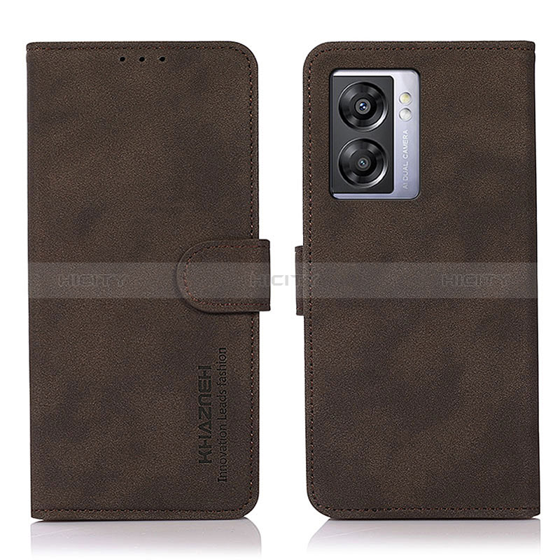 Custodia Portafoglio In Pelle Cover con Supporto D01Y per Realme V23 5G Marrone