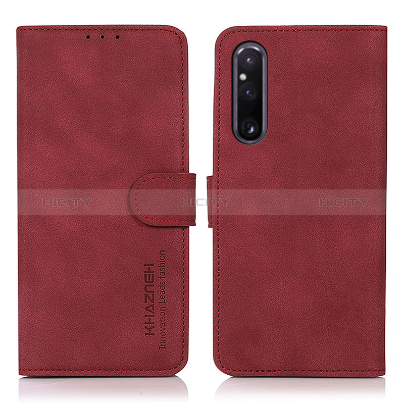 Custodia Portafoglio In Pelle Cover con Supporto D01Y per Sony Xperia 1 V