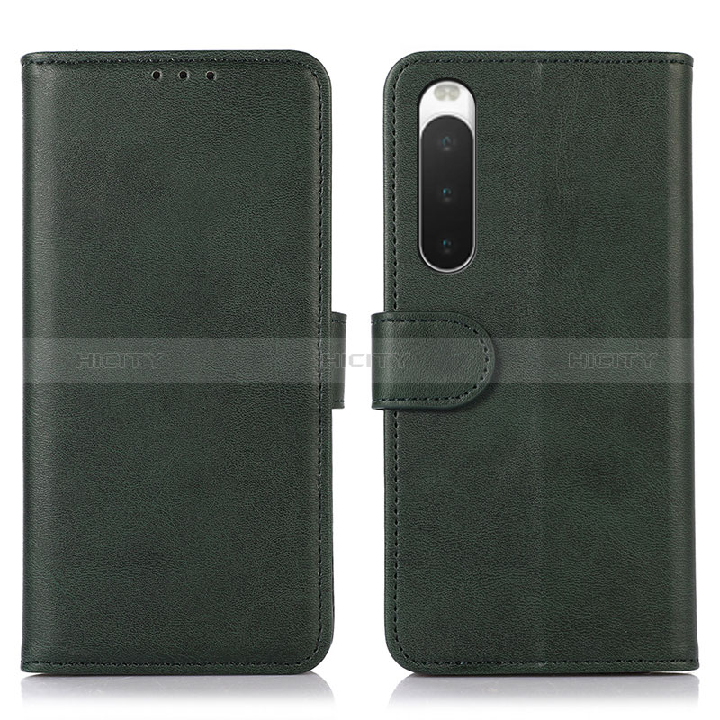 Custodia Portafoglio In Pelle Cover con Supporto D01Y per Sony Xperia 10 IV