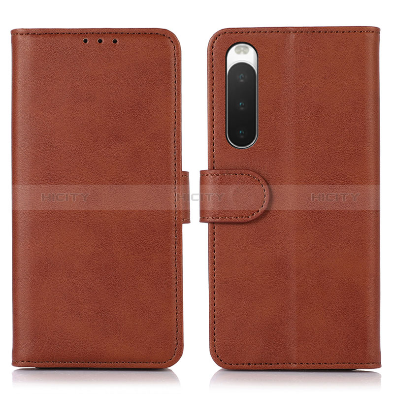 Custodia Portafoglio In Pelle Cover con Supporto D01Y per Sony Xperia 10 IV