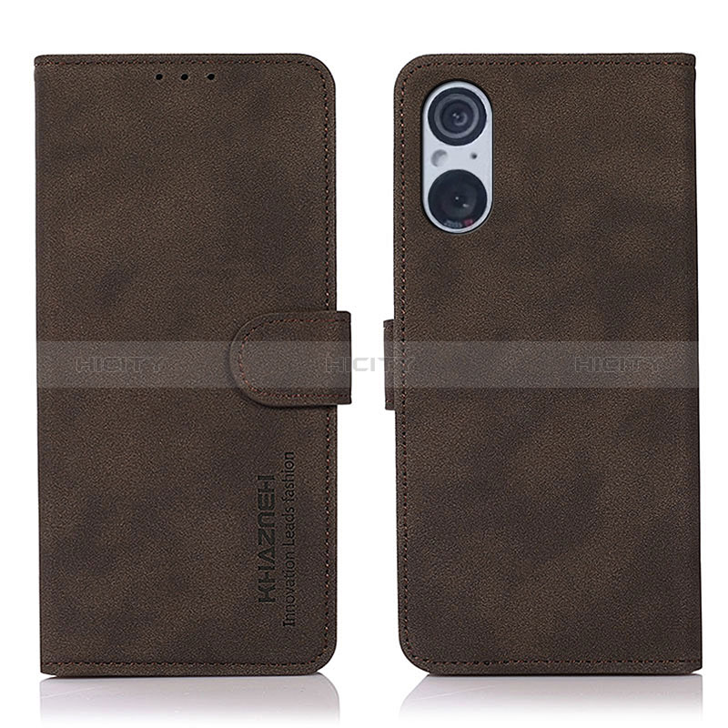 Custodia Portafoglio In Pelle Cover con Supporto D01Y per Sony Xperia 5 V