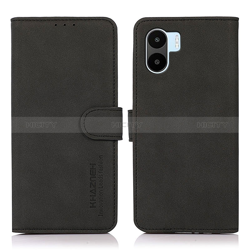 Custodia Portafoglio In Pelle Cover con Supporto D01Y per Xiaomi Poco C50 Nero