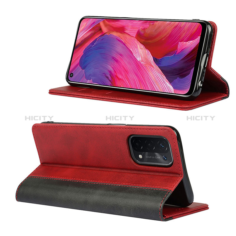 Custodia Portafoglio In Pelle Cover con Supporto D02T per Oppo A74 5G