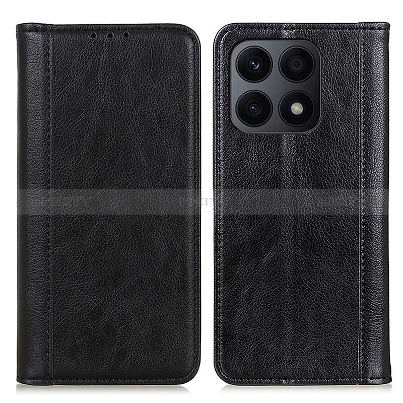 Custodia Portafoglio In Pelle Cover con Supporto D03Y per Huawei Honor X8a 4G Nero