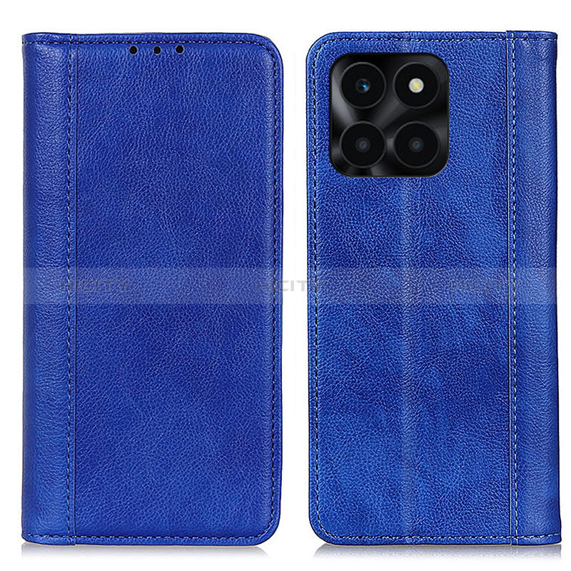 Custodia Portafoglio In Pelle Cover con Supporto D03Y per Huawei Honor X8b Blu