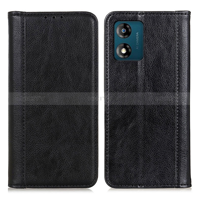 Custodia Portafoglio In Pelle Cover con Supporto D03Y per Motorola Moto E13 Nero