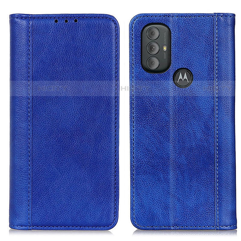 Custodia Portafoglio In Pelle Cover con Supporto D03Y per Motorola Moto G Play Gen 2 Blu