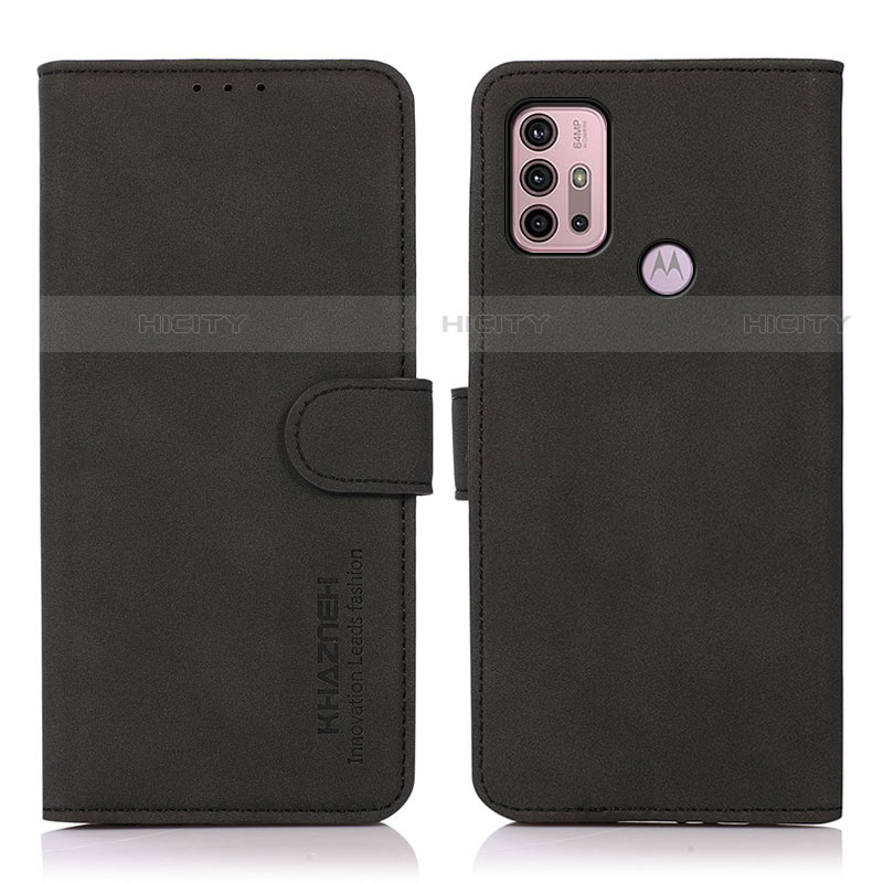 Custodia Portafoglio In Pelle Cover con Supporto D03Y per Motorola Moto G10 Power Nero