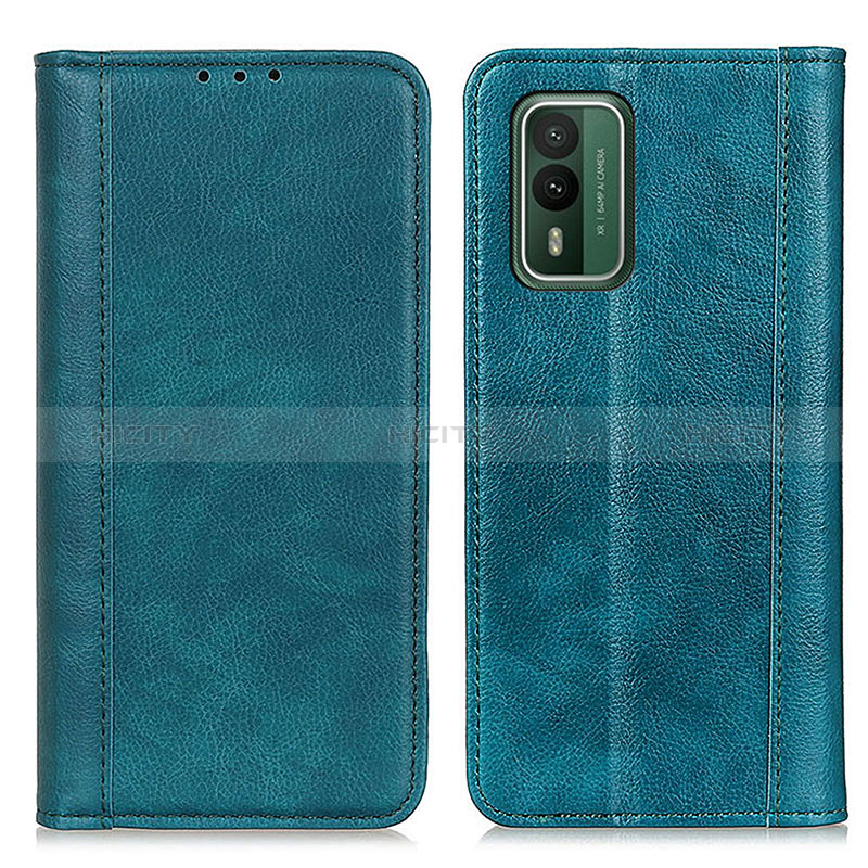 Custodia Portafoglio In Pelle Cover con Supporto D03Y per Nokia XR21 Verde