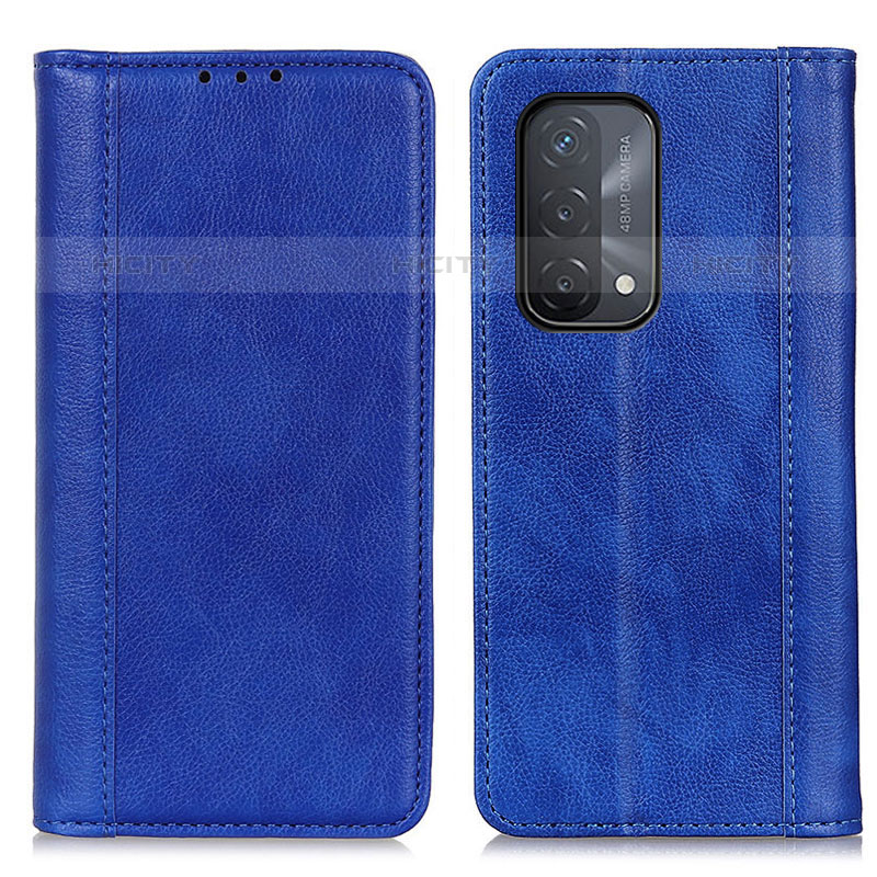 Custodia Portafoglio In Pelle Cover con Supporto D03Y per Oppo A93 5G Blu