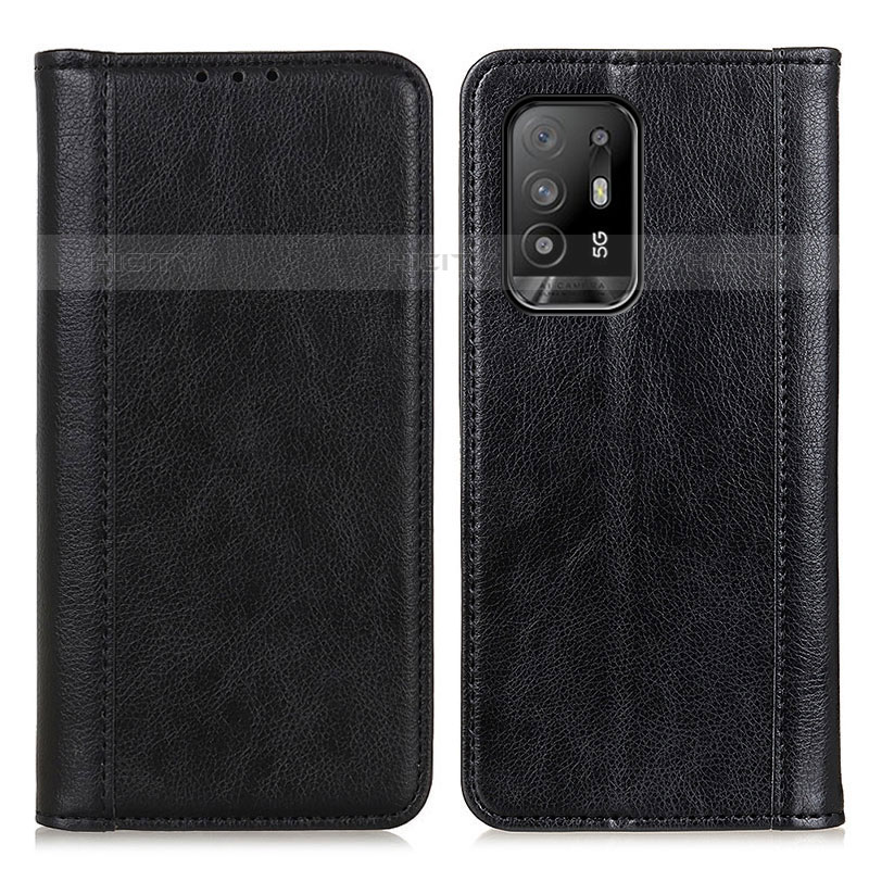 Custodia Portafoglio In Pelle Cover con Supporto D03Y per Oppo A95 5G Nero