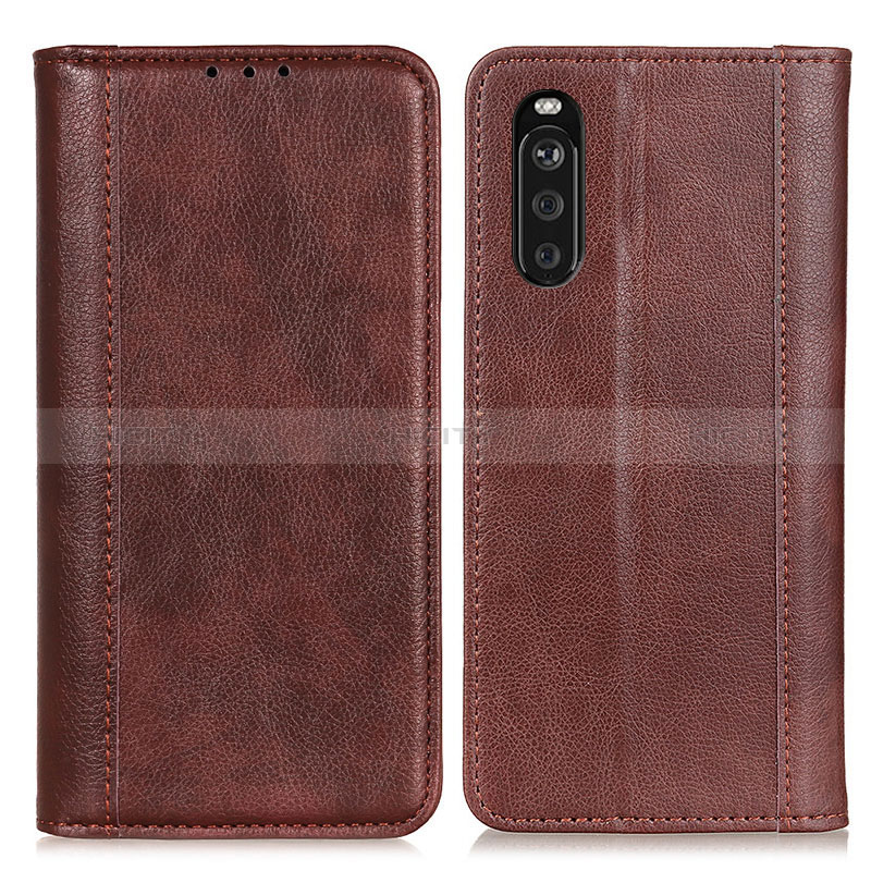 Custodia Portafoglio In Pelle Cover con Supporto D03Y per Sony Xperia 10 III