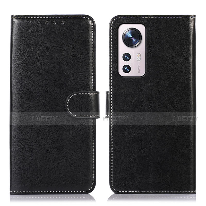 Custodia Portafoglio In Pelle Cover con Supporto D03Y per Xiaomi Mi 12 5G Nero