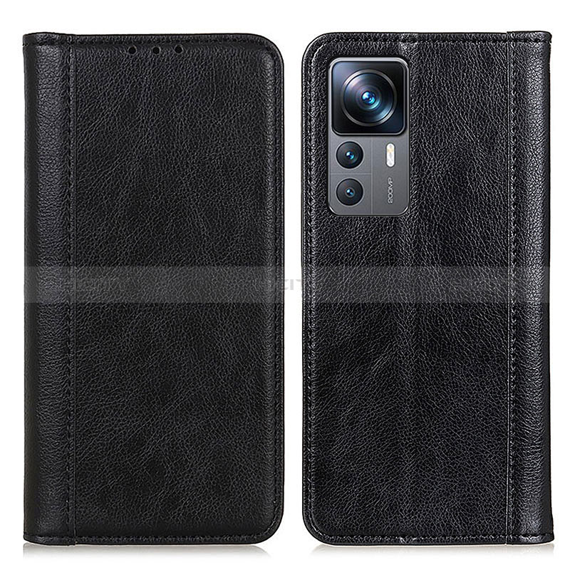 Custodia Portafoglio In Pelle Cover con Supporto D03Y per Xiaomi Mi 12T 5G Nero