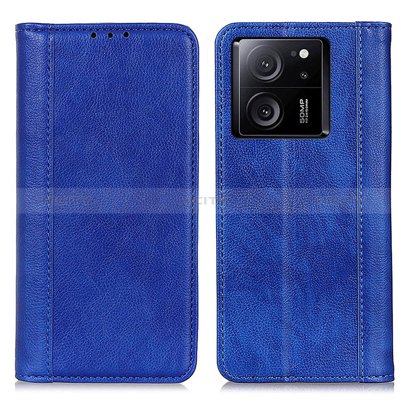 Custodia Portafoglio In Pelle Cover con Supporto D03Y per Xiaomi Mi 13T Pro 5G Blu