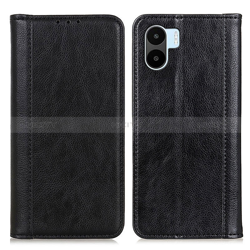 Custodia Portafoglio In Pelle Cover con Supporto D03Y per Xiaomi Poco C50 Nero