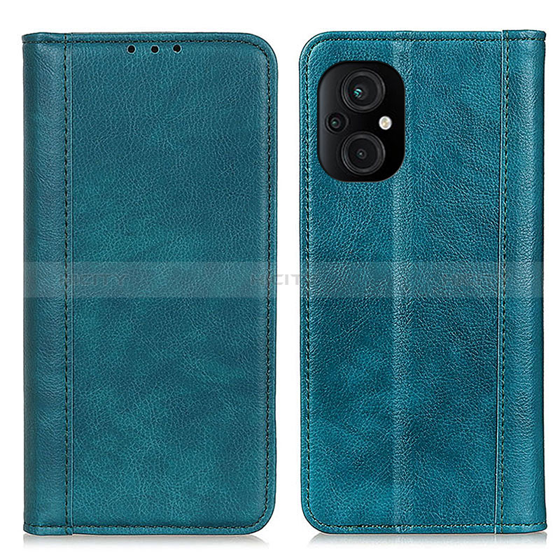 Custodia Portafoglio In Pelle Cover con Supporto D03Y per Xiaomi Poco M5 4G Verde