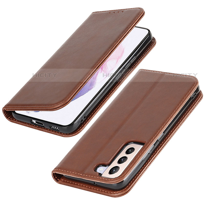 Custodia Portafoglio In Pelle Cover con Supporto D04T per Samsung Galaxy S21 Plus 5G